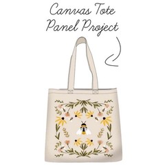 FIGO – Humblebee – 24.5″ Canvas Tote Panel – Cream