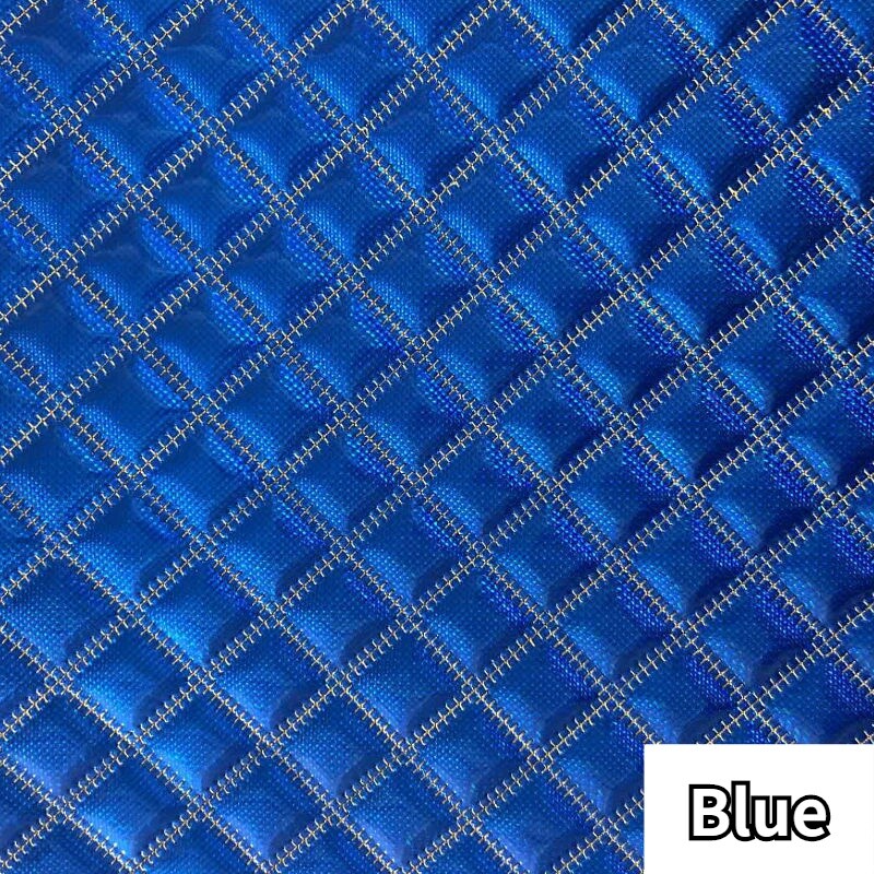 Laser PVC Faux Leather Fabric Sponge QuiltedEmbroidery Material for Upholstery