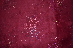 BURGUNDY W / SCATTERED SILVER STUDS 100% BRUSHED POLYESTER FABRIC 2.1 YARDS