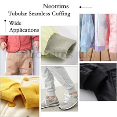 Rib Knit Cuffs Pair,Tubular Ribbing Seamless Cuffing Fabric ReVamp Bomber Jacket