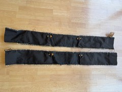 Authentic Louis Vuitton Monogram Vachetta 2 pc 47″ X 6″ Fabric Luggage Scraps