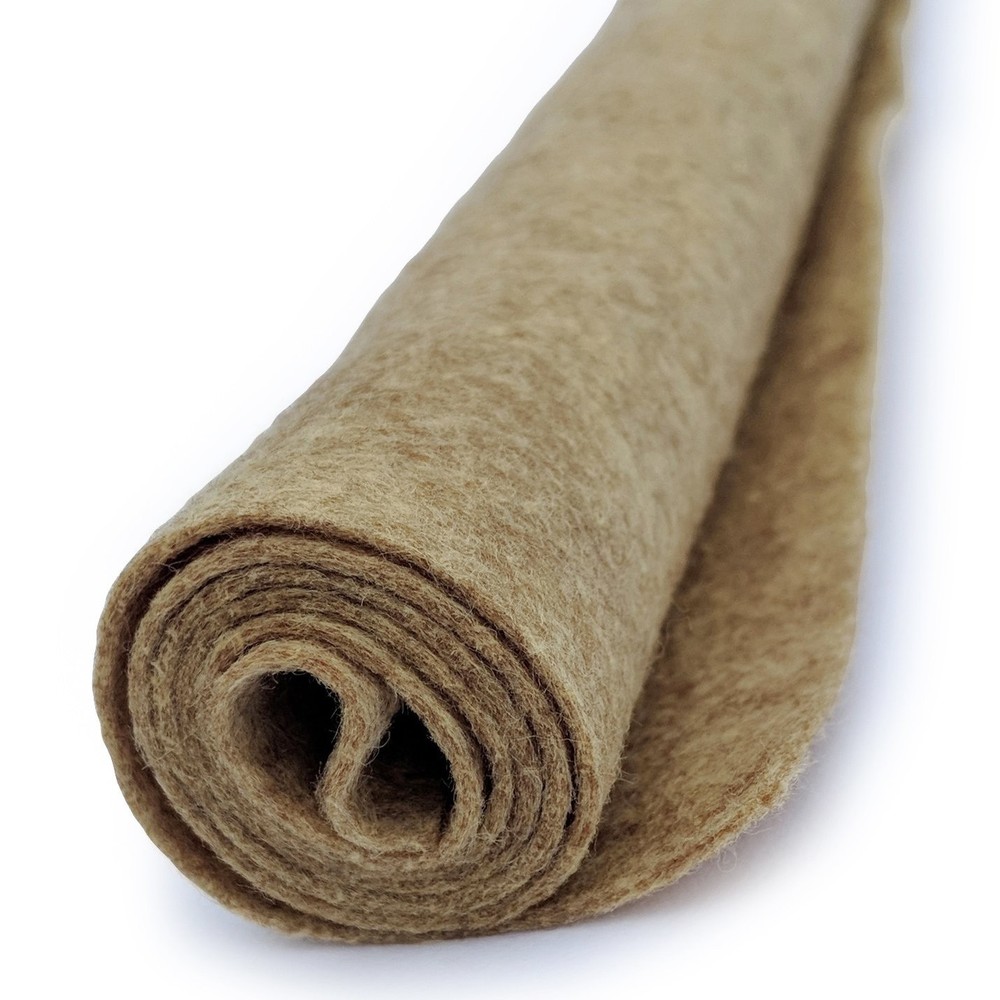 Hay Bale YellowTan Wool Felt Oversized Sheet 35% 1 PCS 12×18 Inch Crafting