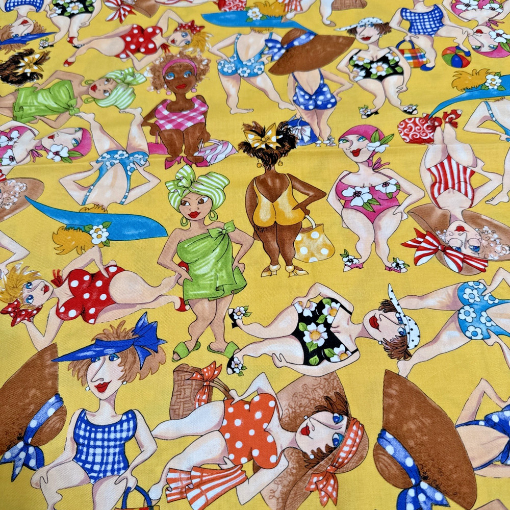 Bathing Beauties 2005 by Loralie Harris for Loralie Design Size 44×38″ 1 Yard