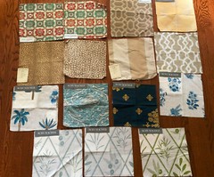 SCHUMACHER 15 pcs Mixed Lot 11 1/2″ – 12 3/4″ Fabric Samples