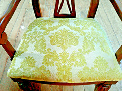 Tone on Tone Gold Chenille Heavy Darker Gold Chenille/Butter Gold Pattern BTYard