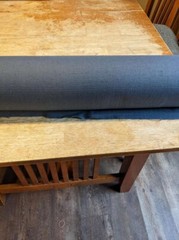 WEXFORD-NAVY Cotton linen blend duck fabric buy by the yard
