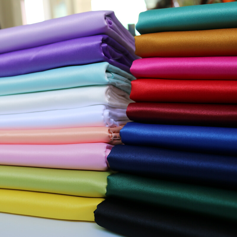 1 yard*150cm Heavy bridal wedding satin fabric polyester matt sateen quality