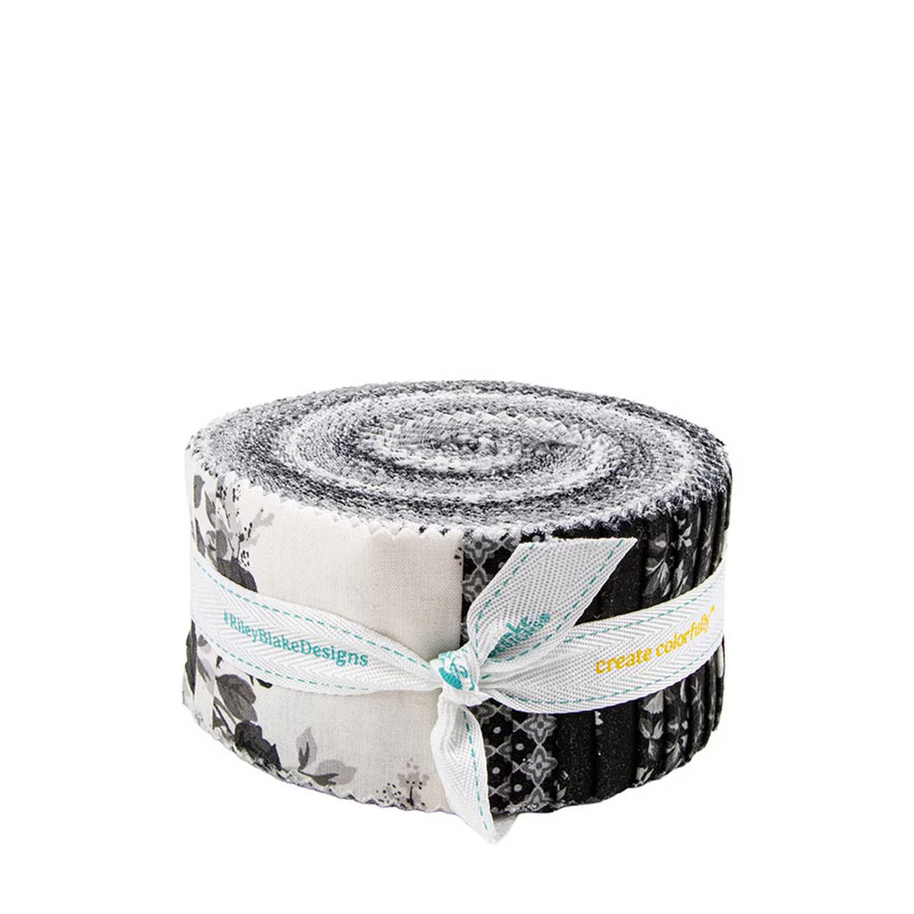 Jelly Roll 2.5″ Strips 40pc Riley Blake “Ink & Ivory” by the RBD Designers