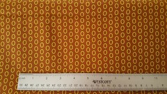Contempo BTY Unbranded Bright Sage Green Ovals on Brown