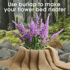 Burlap Fabric – Garden Burlap Fabric Roll Natural Jute Outdoor Fabric Burlap Wee