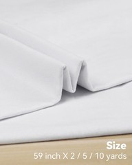 Bleached Muslin Linen Material – 100% Cotton