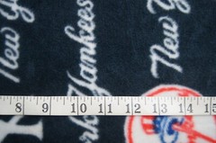 1+ Yard Yankee’s Baseball Fleece Fabric 40″ X 60″