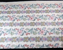VIP Cranston Paisley Floral Stripe Bands Polished Cotton FABRIC 2 Yards 44″ wide