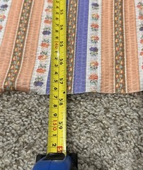 Vintage Cottage Core Floral Pink And Purple Fabric Scrap 114 X45