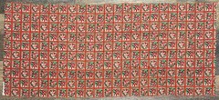 VTG Christmas Metallic NOEL Blocks Hi-Fashion Fabrics Cotton Remnant 19″ x 44″