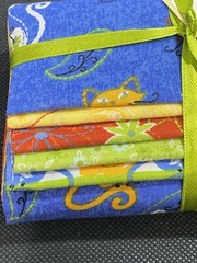 Creative Cuts Stax Cotton Fabric Multicolor 5 Pieces Floral 18 x 21 inch Cats