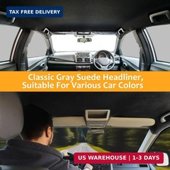 Suede Headliner Fabric with Foam Backing Material – Automotive/Home Micro-Suede