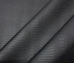 BLACK ALLIGATOR VINYL AUTO SEAT COVER AUTOMOTIVE UPHOLSTERY FABRIC BY YARD 54″W