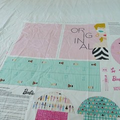 Riley Blake Barbie Fabric Panel Barbie™ World Barbie Bag Panel Cotton Fabric