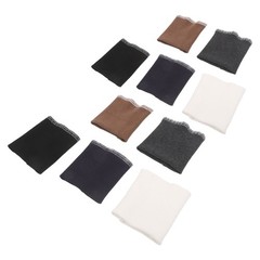 5 Pairs Pure Cotton Threaded Edge Fabric Knitted Cuffs for Sleeves Elastic