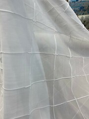 P Kaufmann White Diamond Double Width 108″ Inches Wide Sheer Fabric By The Yard