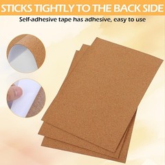 Thin Adhesive Craft Cork Sheets 1mm 11.8×8.3in Stickers for Crafts and DIY