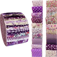 Jelly Roll Fabric 40 Strip Assorted Bundle Precut Cotton Quilting Strips 2.5″ X
