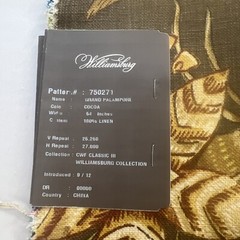 P/K Lifestyles Williamsburg Upholstery Samples 6 Large 27” x 26”Mixed Colors
