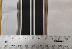 Canvas Fabric 46″ x 46″ Remnant Sunbrella “Black/Taupe Fancy” 4946 Outdoor