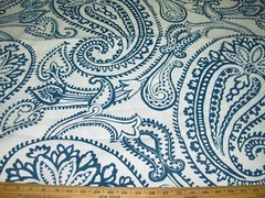 10 YDS LEE JOFA GROUNDWORKS PAISLEY FLOCK LINEN ITALY UPHOLSTERY FABRIC FOR LESS