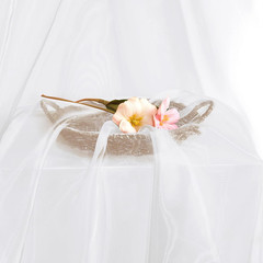 Sheer Organza Fabric by the Yard, 3 Yards X 60 Inch Wide Bridal White Organza Tu