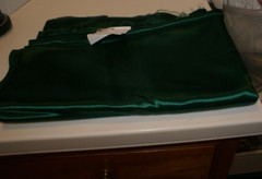 KELLY GREEN Satin Fabric Stretch 2 1/4 YDS X 60″ WIDE
