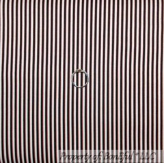 BonEful Fabric FQ Cotton Quilt B&W Black White Red Stripe Tiny Stripe Jail House