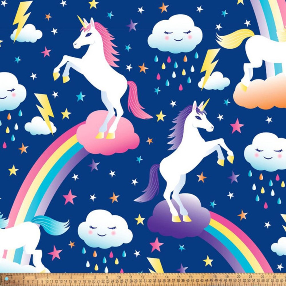 Unicorn Dreams Panel 1-1/2 Yard Cut – Fleece Fabric