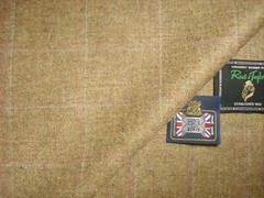 Reid & Taylor WOOL (Woollen) & LINEN JACKETING FABRIC MADE IN SCOTLAND = 2.0 m.
