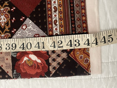 Fabric vintage VIP Cranston quilt brown material 44“ x 35“ remnant rare HTF