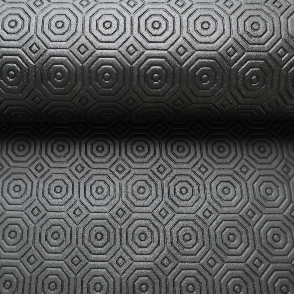 Vinyl Faux Leather Upholstery Fabric – 54″, Embossed Octagon – By the Yard