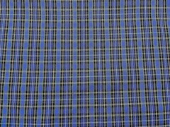 Blue Plaid Tartan Cotton Fabric 60” Wide by Yard for Sewing Crafts Upholstery
