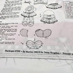 Vintage Daisy Kingdom Starbright doll Fabric Panel 7222 Cut and Sew Cotton