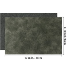 Dark Green Faux Suede Fabric Roll Soft Synthetic Leather for DIY Crafts