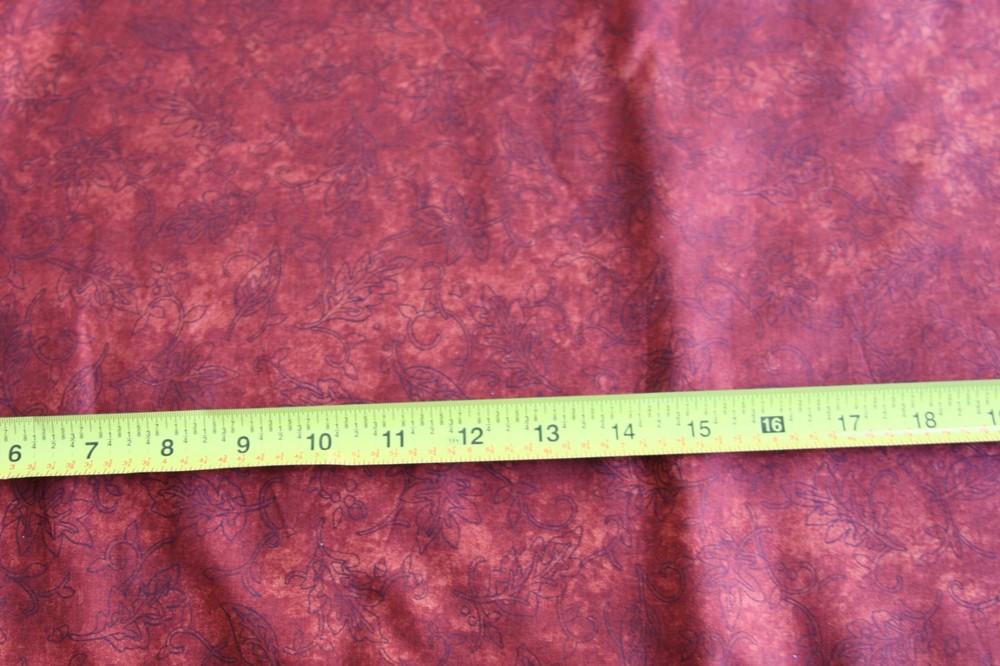 By 1/2 Yd, Black on Orange & Rust Leaves Quilt Cotton, Benartex/Halvorsen, N1499
