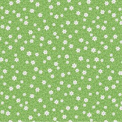 BENARTEX – Seaside Garden by Shelley Cavanna – Wild Strawberries – Bottle Green