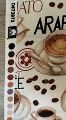Robert Kaufman Metro Cafe Coffee Print Cotton Fabric 44″ x 1.25 Yds Quilting