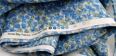 Kona Bay Fabric Quilting Floral Blue/Green 5 yds x 44″
