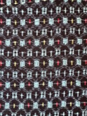 Japanese Kasuri Indigo Cotton Fabric Vintage Textile Remnant 53in Boro Sashiko