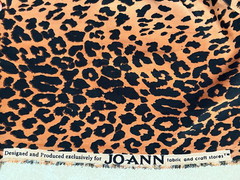 Leopard Animal Print Knit Fabric Stretch Black Tan & Brown Shades 2 Yards