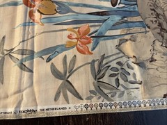 Texoprint The Netherlands Fabric Bird Butterfly Birds Flowers 1 Yard X 54”