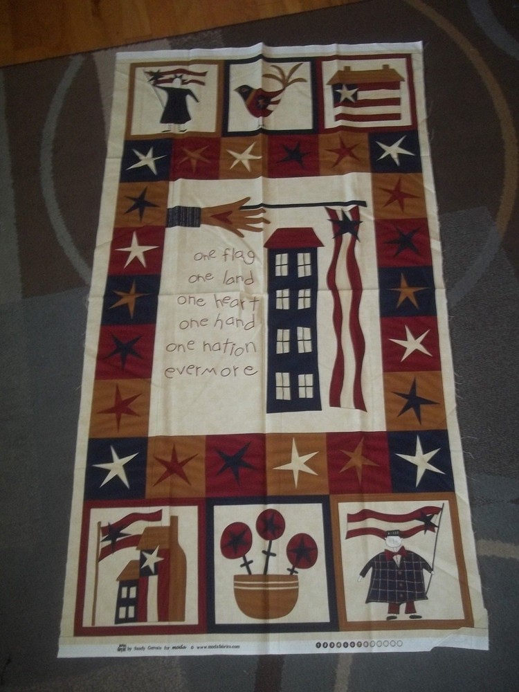 HOLIDAY PANEL Americana PATRIOTIC USA Cotton QUILT Fabric U-PICK Read for INFO