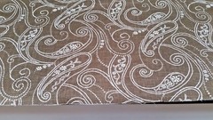 Mill Creek brown/tan paisley floral fabric 56″ X 4.66yds NEW! FREE shipping