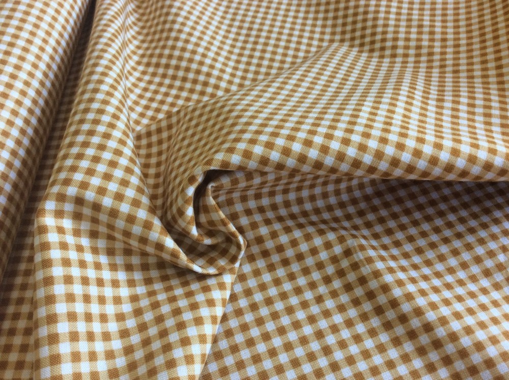 MAYWOOD STUDIO- BASICALLY BEAUTIFUL #MAS610-52 CLASSIC CHECK- YELLOW- BTY